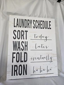 Stupell Industries Laundry Schedule 24 X 30 in - Picture 1 of 2