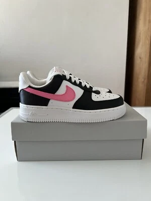 Nike Air Force 1 Low 07 Satin Swoosh UK3.5 (US6w) White/Pink Glow DC4463-100 - Image 1 of 4