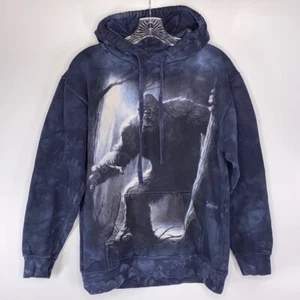 The Mountain 2009 Sasquatch Bigfoot Tie Dye Hooded Sweatshirt Size Small - Picture 1 of 4