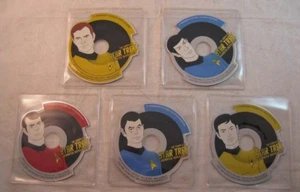 RITTENHOUSE "2003 Star Trek Animated Series Trading Card" Mini CD-ROM Set (5) - Picture 1 of 3