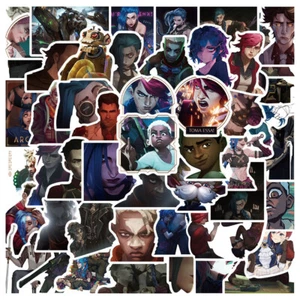 50pcs Arcane Animated TV Show Pack 2 League of Legends Decal Aesthetics Stickers - Picture 1 of 7