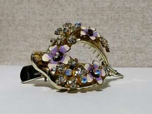 New woman Large metal silver bling paisley claw clip 