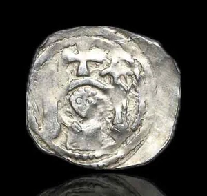 AUSTRIA, Salzburgo. Eberhard II, 1200-1246, Silver Pfenning - Imagen 1 de 2