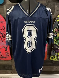 Vintage Troy Aikman Dallas Cowboys Starter Jersey Mens Size Large 1995 Blue 44 - Picture 1 of 10