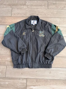 Vintage Logo Athletic Nylon Jacket Brickyard Crossing Classic Full Zip 1996 Y2K - Bild 1 von 12