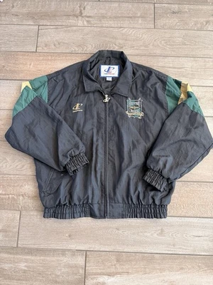 VTG Logo Athletic Nylon Jacket Brickyard Crossing Classic Full Zip 1996 Y2K - Image 1 of 4