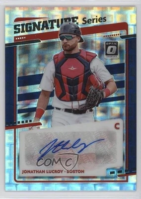 2020 Donruss Optic Signature Series Blue Pandora Prizm /25 Jonathan Lucroy Auto - Image 1 of 2