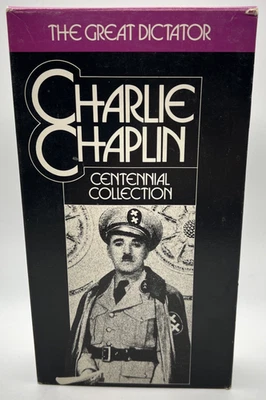 The Great Dictator (VHS, 1992) Charlie Chaplin Foto 1 de 4