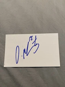 Ozzie Martinez Florida Marlins Baseball Signed Index Card MLB - Picture 1 of 1