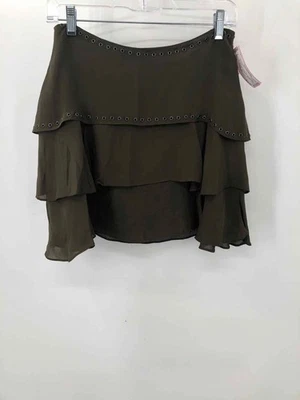 Pre-Owned Haute Hippie Green Size Small A-Line Mini Skirt - Image 1 of 3