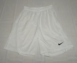 Nike Sportswear Mens White Athletic Workout Shorts Black Swoosh Size XL - Picture 1 of 6