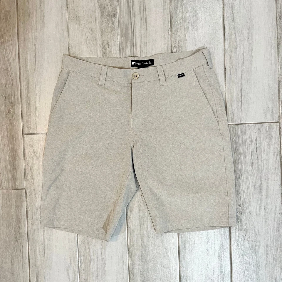 Travis Mathew Men's Chino Golf Shorts Size 33, Khaki color  - Image 1 of 3