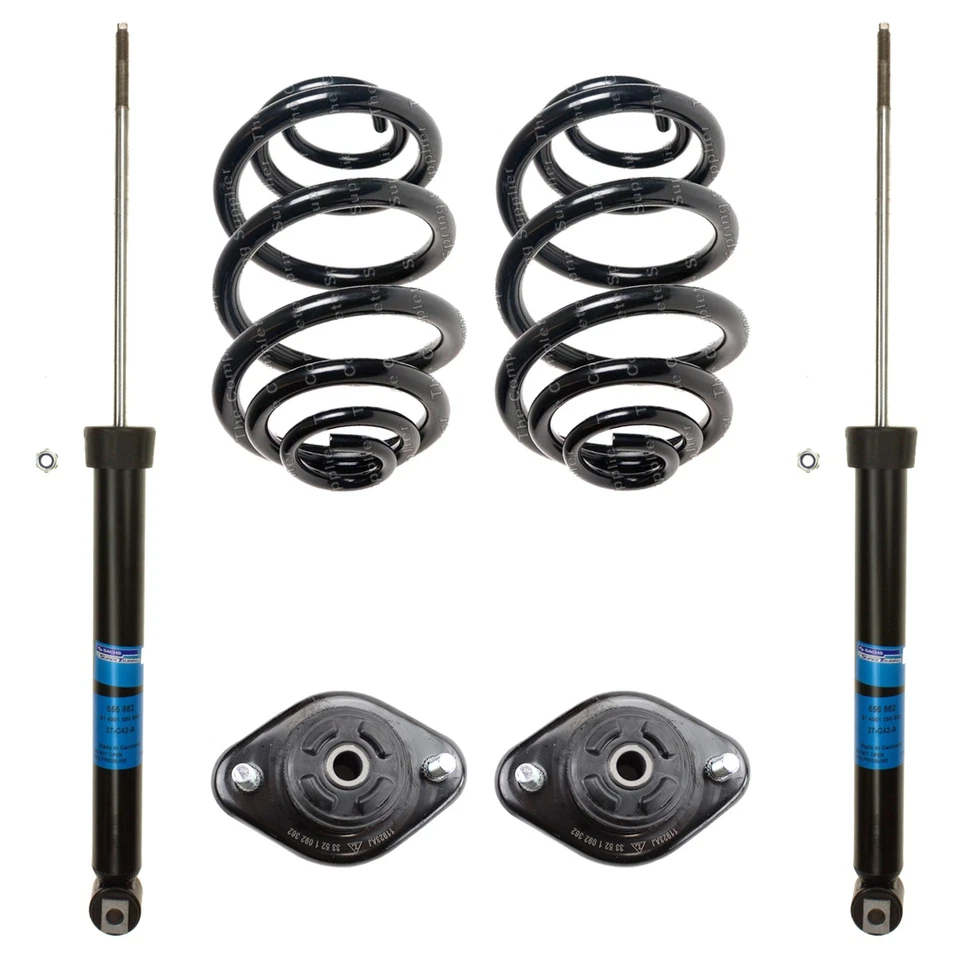 Sachs Rear Shock Absorber & Lesjofors Coil Springs Kit for BMW E46 323i 325i L6 — 第 1/1 张图片