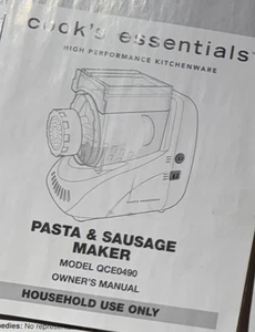 Cook's Essentials Sausage & Pasta Maker Machine RED QCE0490 - Picture 1 of 9