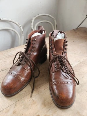 Vintage Original Bally Vienna Men's Leather Boots – Rare European Purchase,... - image 1 of 4