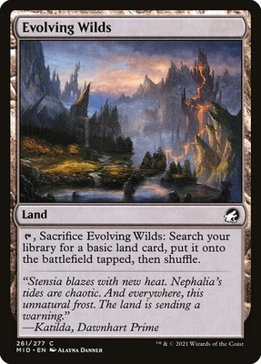 (1x FOIL) EVOLVING WILDS - Innistrad MID  – MTG Magic the Gathering Card - Image 1 of 4