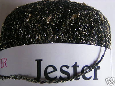Trendsetter "JESTER" hilo metálico, color #3 negro/dorado Foto 1 de 2