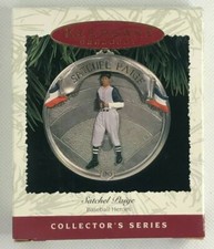 1996 Hallmark Keepsake Christmas Ornament Baseball Heroes Satchel Paige