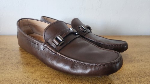 TOD’S Mocassini Gommini Tod's da uomo in pelle marrone taglia 9 (UK) o 10 (US)