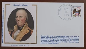 U.S - 1976 - KENTUCKY COUNTY -COLORANO SILK CACHET FDC -VF #51 - Picture 1 of 1