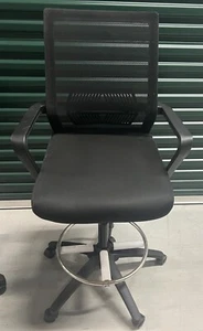 New Black Ergonomic Mesh Office/Reception Desk Chair. "FREE SUPER-FAST SHIPPING" - Picture 1 of 13
