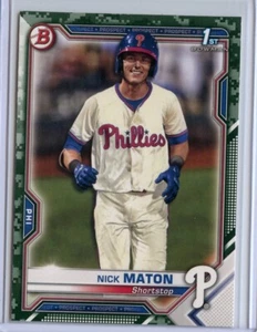 2021 Bowman Prospects Camo #BP5 Nick Maton - Picture 1 of 1