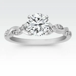 Anello solitario in mussanite 1,1 ct set anello da donna in argento sterling 925 RSG225 - Foto 1 di 5