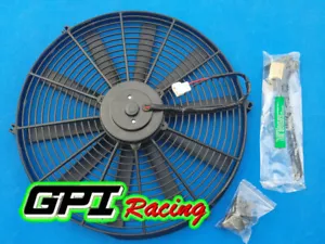 Per ventilatore e kit radiatore elettrico sottile universale 14 pollici 12 V progetto auto pista - Foto 1 di 5