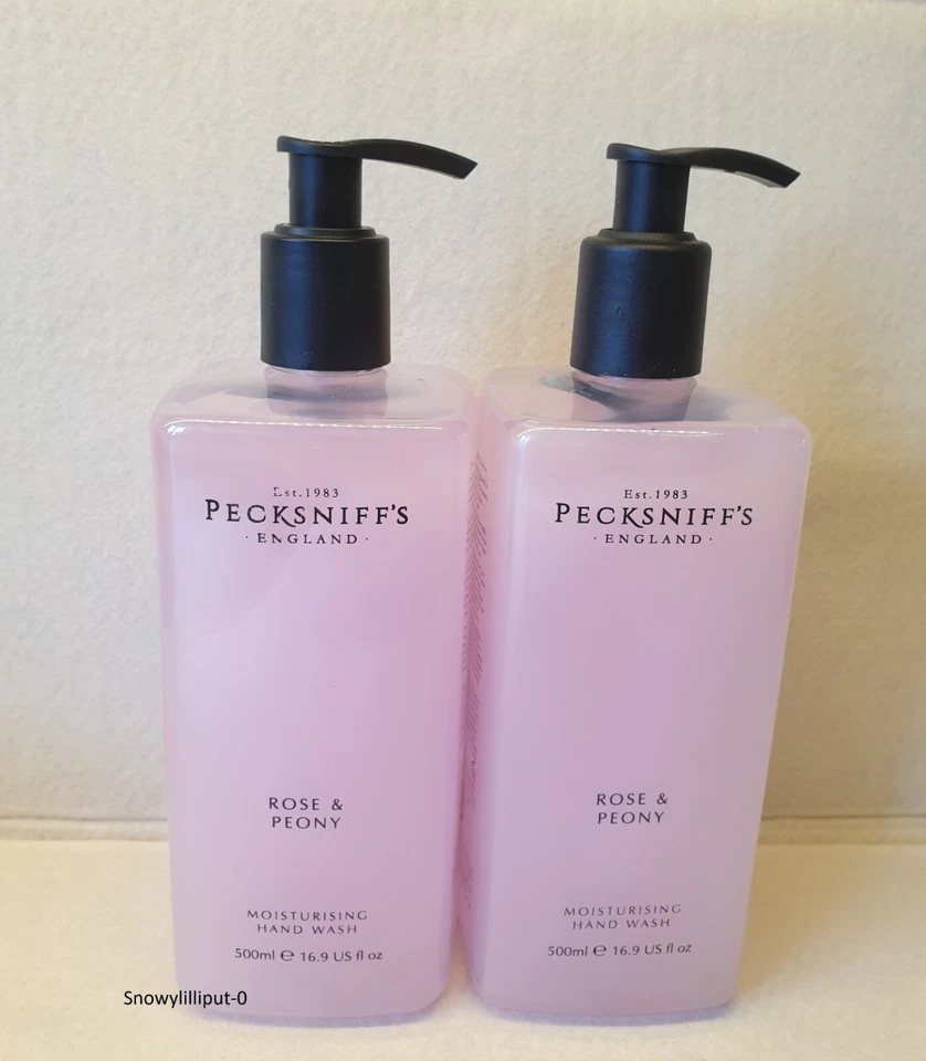 2 x Bottles Pecksniffs - ROSE & PEONY - 500ml Hand Wash - Image 1 of 1