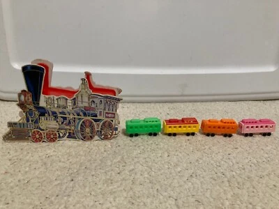 Винтажный 1983 B. Shackman 5 шт. поезд набор в оригинальной коробке - поворотные колеса - Изображение 1 из 4