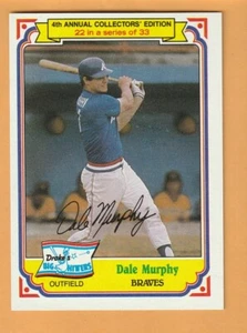 Dale Murphy Atlanta Braves 1984 Drake's #22 BYU Cougars 3W - Bild 1 von 2