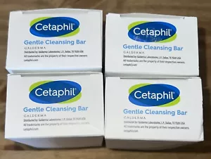 CETAPHIL Gentle Cleansing Bar Soap Nourishing Dry Sensitive Skin 4.5oz, 4 Pack - Picture 1 of 1