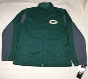 Men's NFL Team Apparel *GREEN BAY PACKERS* Full Zip Knit Jacket Size MEDIUM NEW - Picture 1 of 10