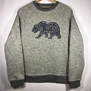 Lucky Brand Sweatshirt Men's Medium Gray Long Sleeve Pull Over Crew Neck - Picture 1 of 7