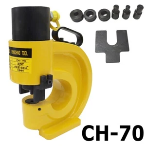 CH-70 Hydraulic Hole Punching Machine 35 Ton Sheet Metal Punch Tool 4 Size Molds - Picture 1 of 23