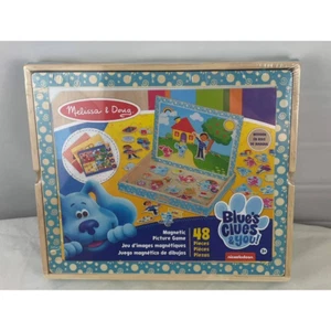 Melissa & Doug Wooden Magnetic Picture Game Blue’s Clues & You 48 pieces NEW NIB - Picture 1 of 5
