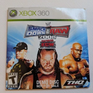 Microsoft Xbox 360 Disc WWE SmackDown Vs. Raw 2008 ECW Demo Disc /  Tested - Picture 1 of 10