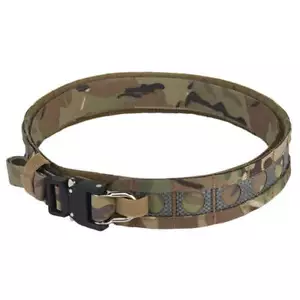 Cintura tattica 2 strati stacco rapido fibbia metallo MOLLE caccia softair attrezzatura - Foto 1 di 16