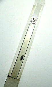 Mezuzah argento sterling liscio 5,4" - Foto 1 di 2