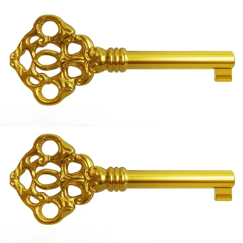 KYF-2 Solid Brass Reproduction Skeleton Key fits Most of The Howard Miller, S Cover