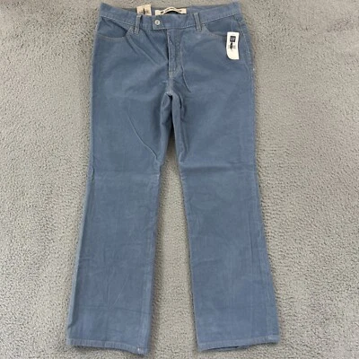 Pantalones Gap Vintage Para Mujer 12 Azul Pana Tiro Bajo Capri Recto Delgado Y2K Nuevos Con Etiquetas Foto 1 de 4