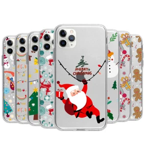 Santa Claus Christmas Case for Google Pixel 6A 7A 6 7 8 9Pro Silicone Clear Case - Picture 1 of 13