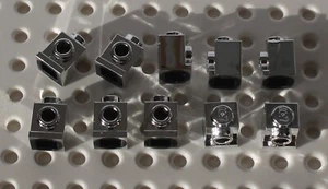 Lego 10x Silver Chrome Brick, Modified 1x1 Headlight (4070) NEW! - Picture 1 of 1