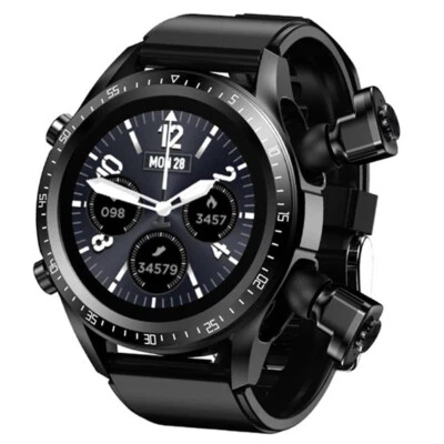 Smart Watch Men Smartwatch 2 In 1 Stereo Music Wireless Headset For Android iOS - Image 1 of 4