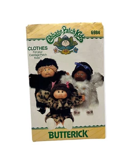 Faux Fur Coat Suit Cabbage Patch Kids 6984 Clothing Butterick Sewing Pattern VTG - Picture 1 of 3