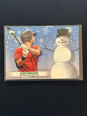 2021 Topps Holiday Alex Kirilloff Patch Relic With Snowman Rookie RC - Image 1 of 2