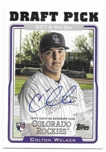 2022 Topps Archives 2005 Draft Picks Auto Colton Welker (#05DP-CW) Rockies RC - Picture 1 of 2
