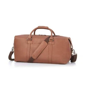Samsonite Classic Leather Carry-On Duffle Cognac - Picture 1 of 4