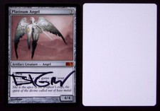 Magic MTG SIGNED Artist Proof _ Brom _ M11 SET _ PLATINUM ANGEL _ 1/50!