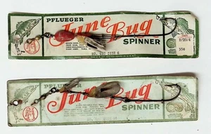 Pfueger June Bug Spinner Fishing Lures 1950's - Picture 1 of 2
